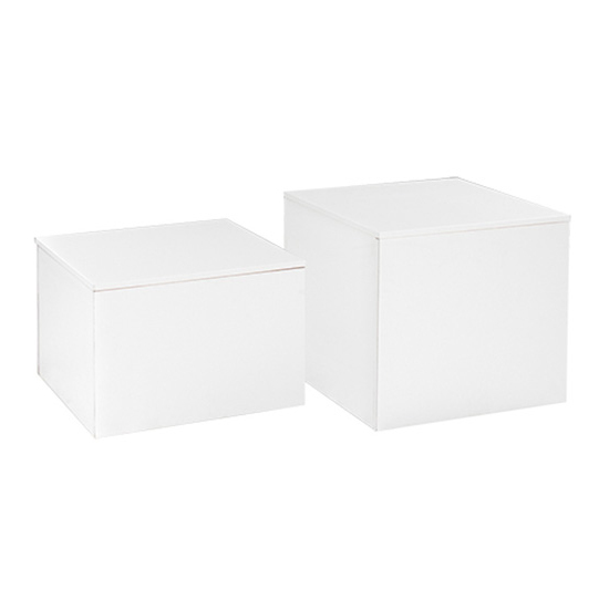 Cube Cocktail Table - White
